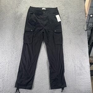 True Craft Pant Mens 32x32 Black Cotton Cargo Straight Utility Workwear Travel